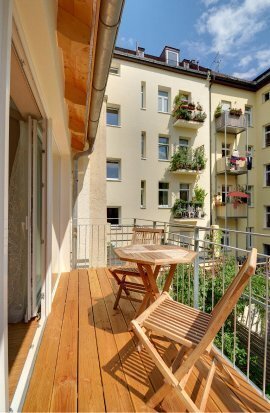 Mieszkanie typu maisonette z 2 Pokoje | München-Neuhausen | 1911ML3 | Sonniger Balkon