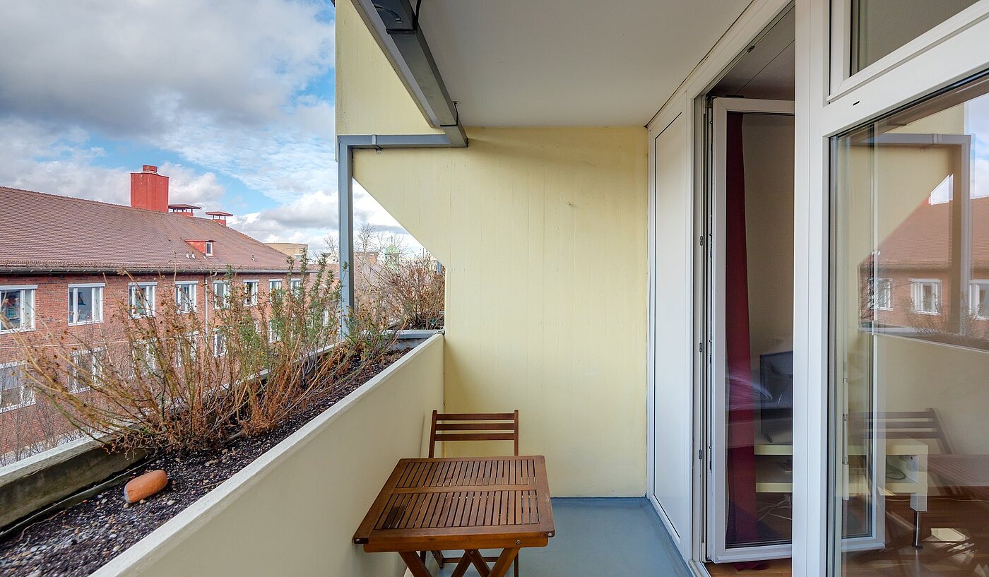 Плосък с 1 Стая | München-Isarvorstadt | 2110ML3 | Sonniger Balkon