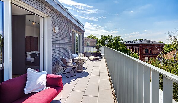 Plat met 2 Kamers | 70134 | ...Dachterrasse