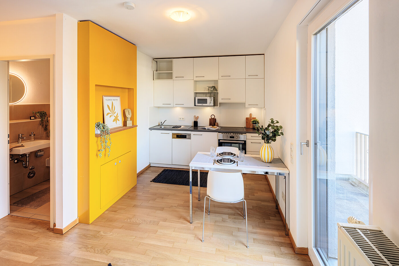 Apartment a  címen 1 Szoba | München-Ramersdorf | 70415 | Küche / Essbereich
