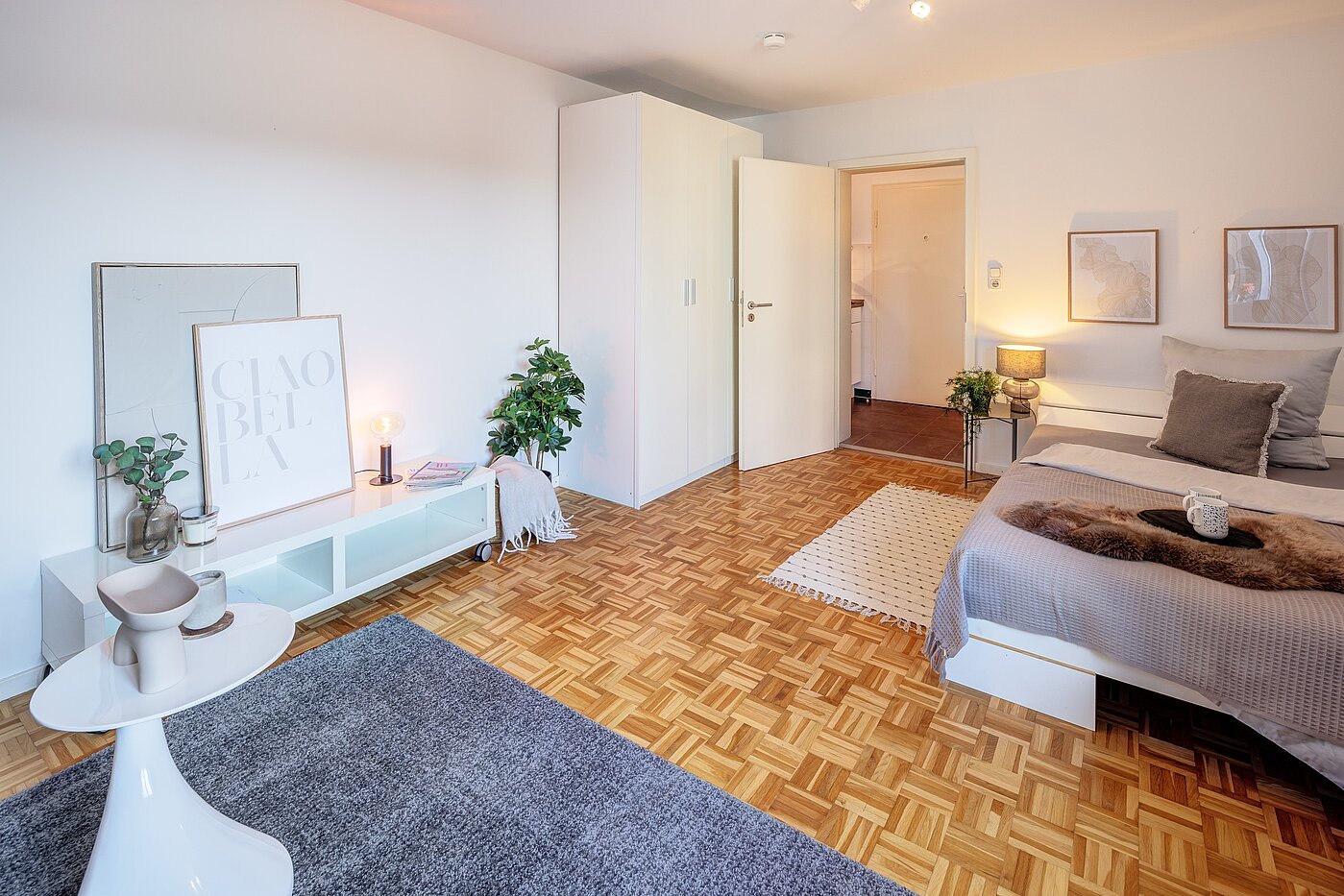 Apartment a  címen 1 Szoba | München-Schwabing | 70200 | ...und Schlafbereich...