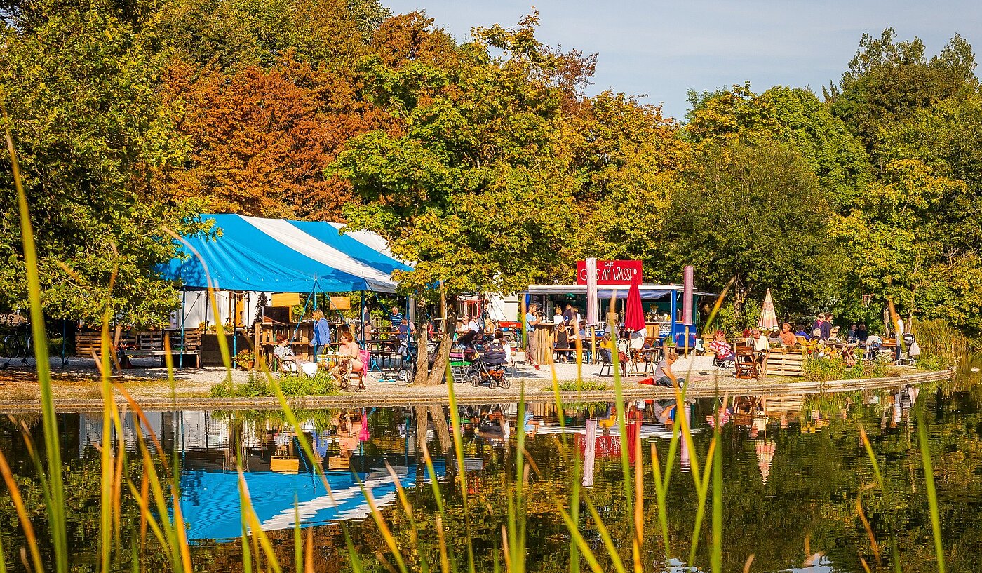 Flad med 1 Værelse | München-Sendling-Westpark | 2008ML1 | Kleiner Biergarten im Westpark