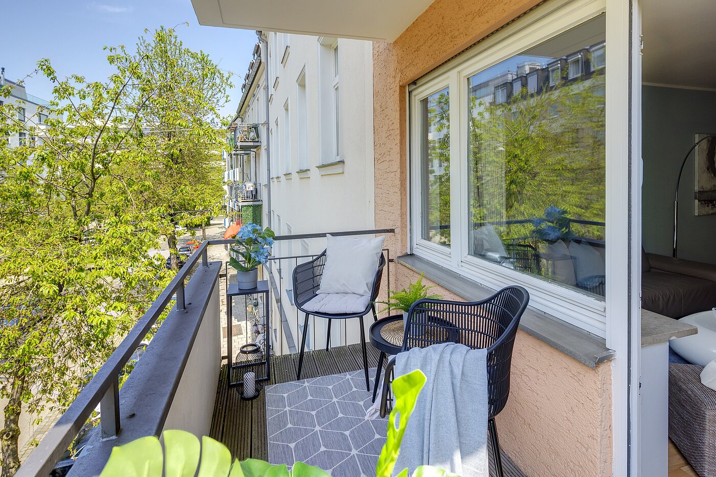 Плосък с 2 Стаи | München-Schwabing | 70013 | Balkon mit Westausrichtung