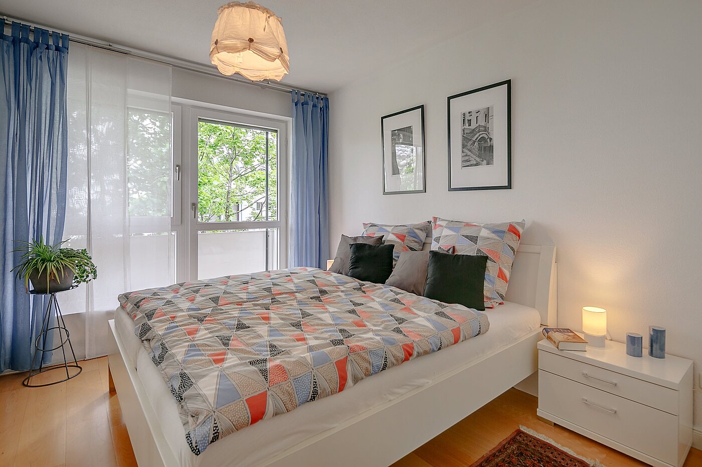 Apartment with 2 room | München-Allach | 1903ML6 | Schlafzimmer mit..