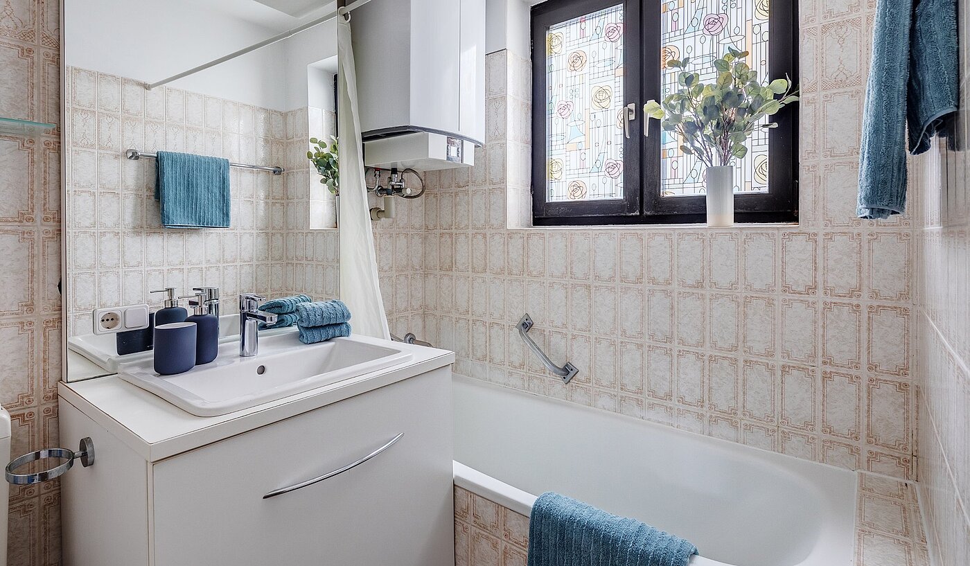 플랫 와 함께 2 객실 | Karlsfeld | 1906ML2 | Badezimmer