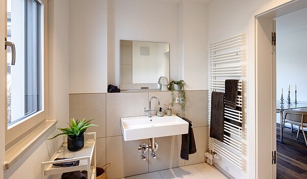 Terrassenwohnung a  címen 2 Szobák | München-Harlaching | 70372 | Tageslichtbad