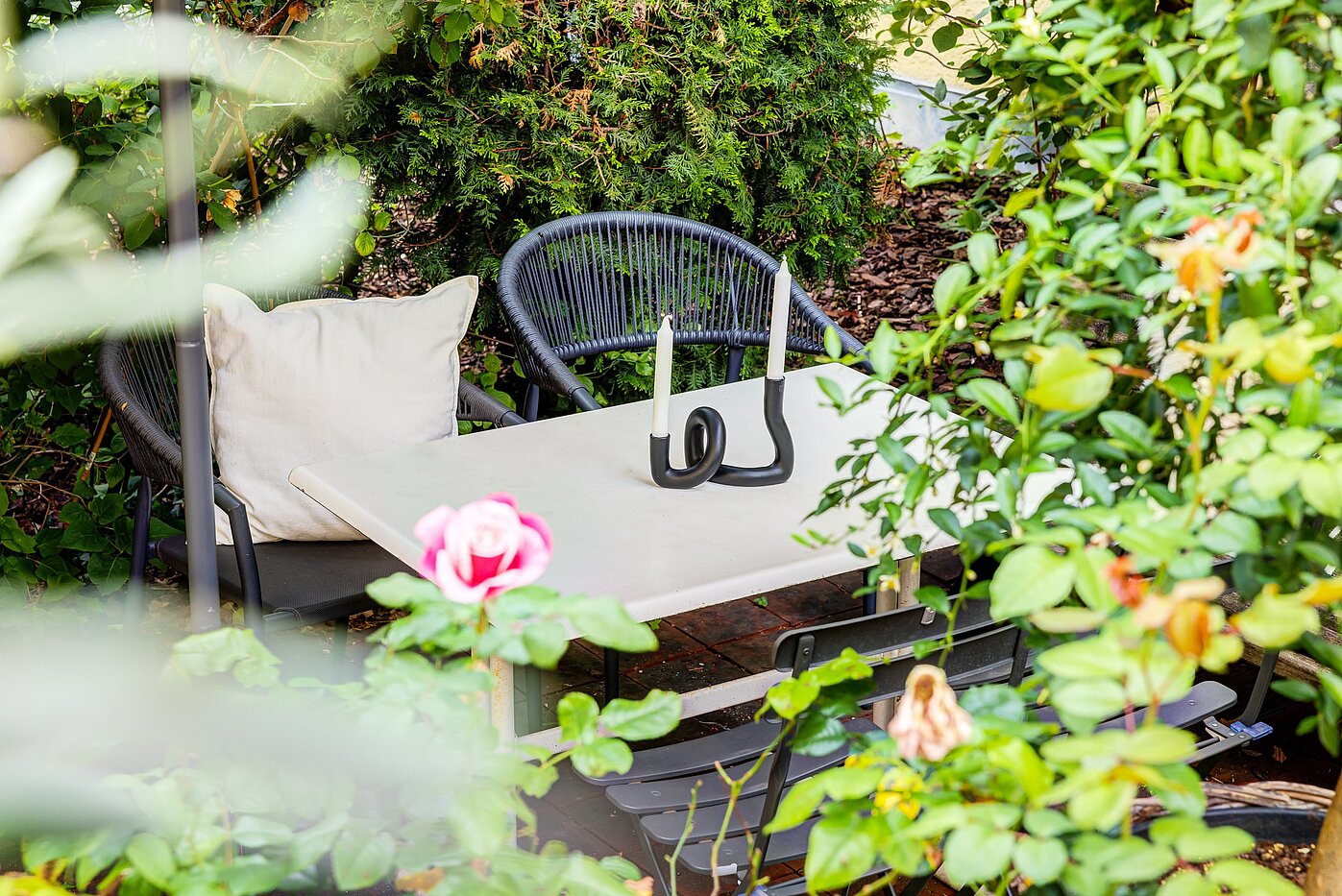 Begane grond flat met 1 Kamer | München-Haidhausen | 70228 | ...Rosen - Entspannung pur!