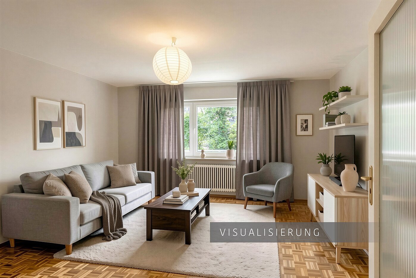 Апартамент на партерния етаж с 2.5 Стаи | München-Schwabing | 70441 | VISUALISIERUNG