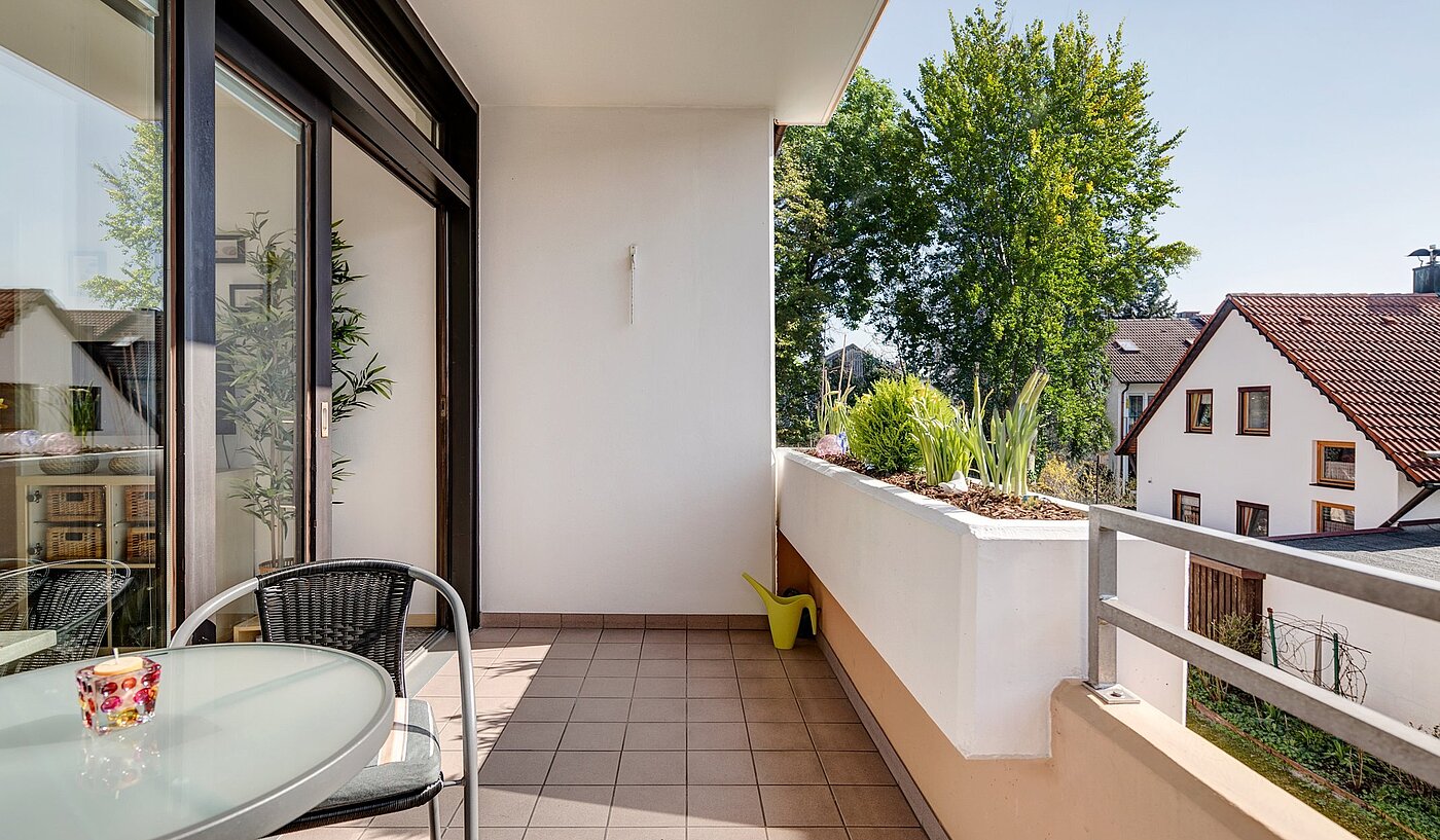 Flad med 2 Værelser | Eching | 1810ML2 | Süd-Loggia mit...