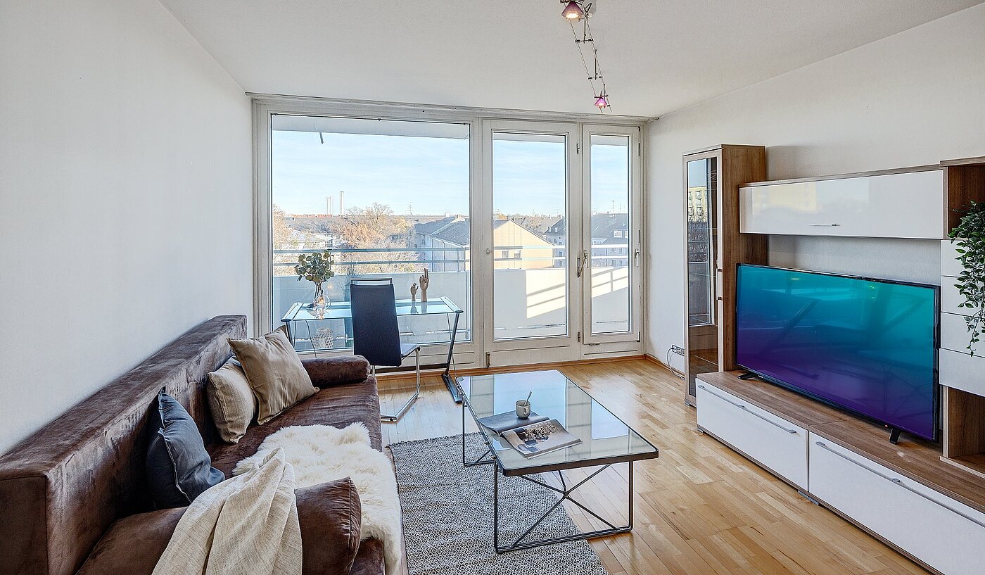 Płaski z 2 Pokoje | München-Sendling-Westpark | 2010ML9 | Helles Wohnzimmer...