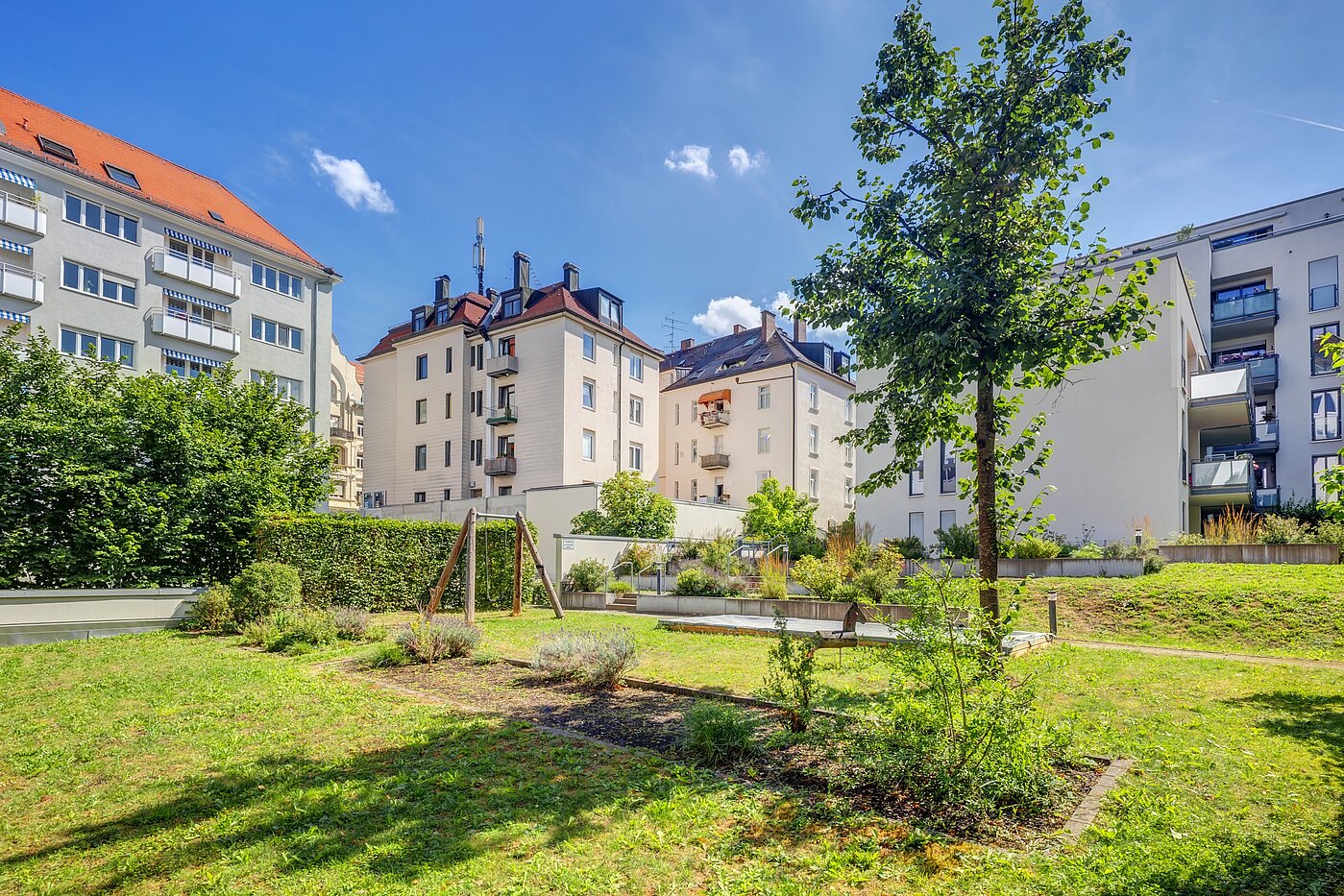 Byt na prízemí s 1.5 Izby | München-Sendling | 702632 | ...im ruhigen, grünen Innenhof