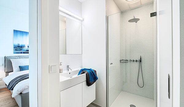 Apartment 와 함께 1.5 객실 | München-Neuhausen | 703131 | Modernes Duschbad...