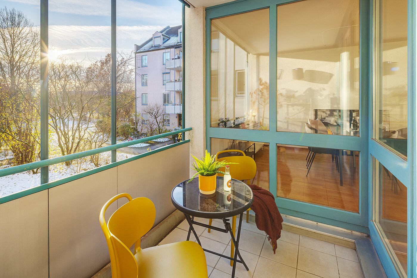 Flad med 3 Værelser | München-Bogenhausen | 70085 | Südbalkon mit Blick...
