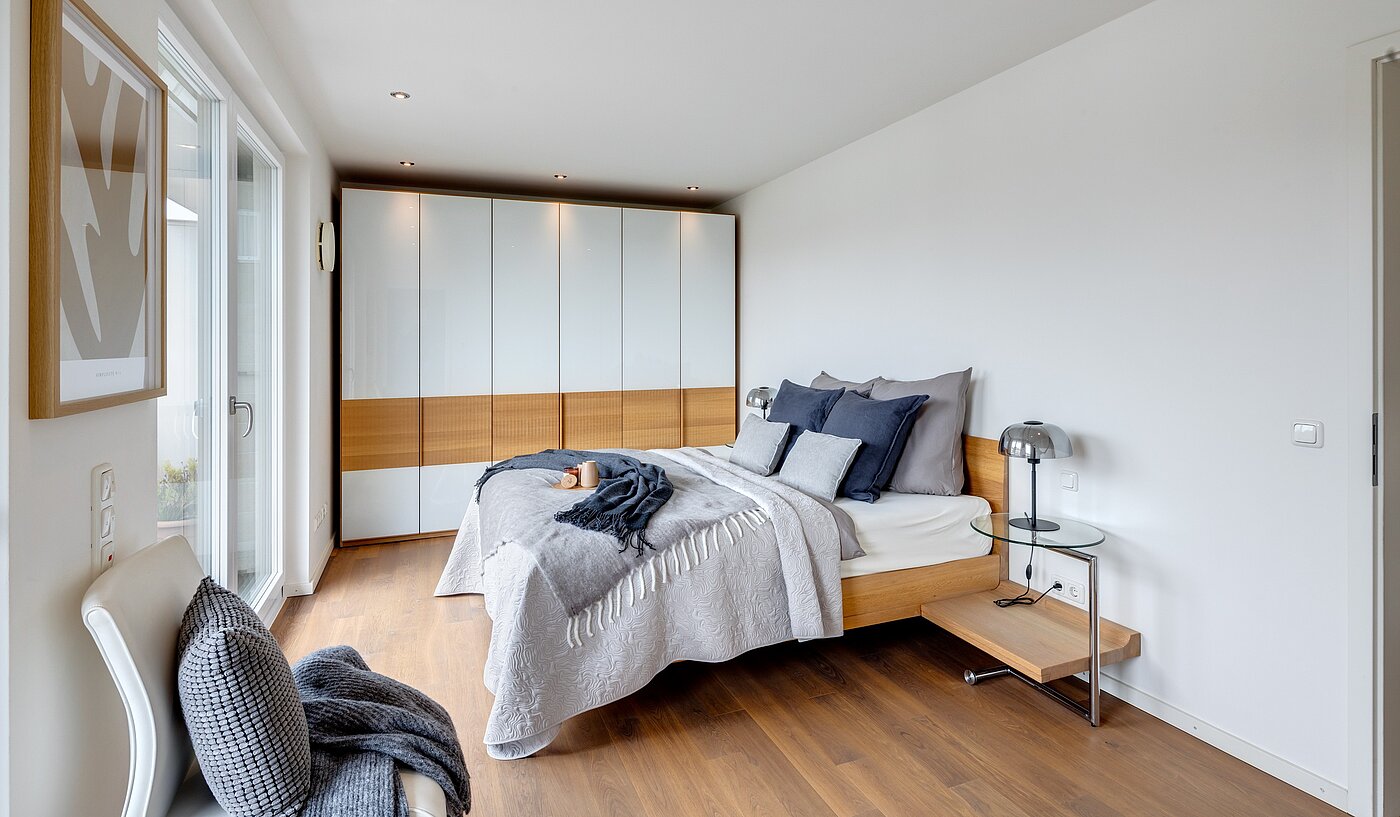 Penthouse a  címen 3.5 Szobák | München-Oberföhring | 70237 | Schlafzimmer mit...