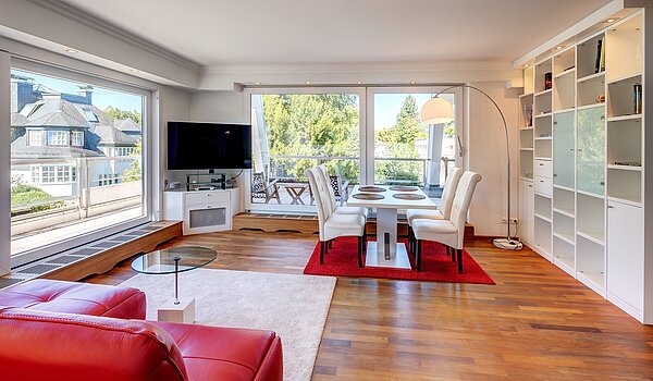 Penthouse a  címen 2.5 Szobák | München-Harlaching | 702581 | Wohn- und Essbereich