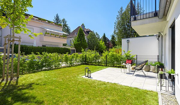 Terrassenwohnung a  címen 2 Szobák | München-Harlaching | 70372 | ...mit eigenem Garten