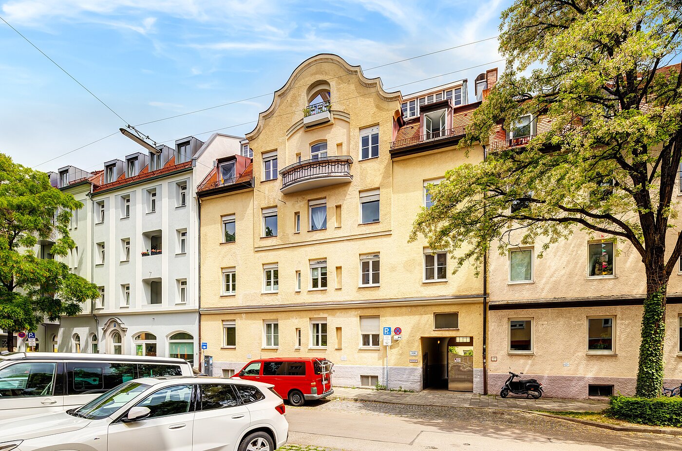 Flad med 1 Værelse | München-Neuhausen | 70235 | Ansicht von der Straße aus