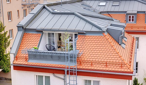 다락방 평면 와 함께 1 방 | München-Sendling | 700402 | Blick auf die Dachterrasse