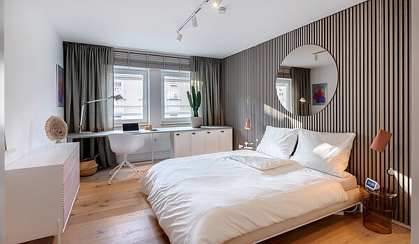 Lapos a  címen 2 Szobák | München-Isarvorstadt | 70459 | Schlafzimmer