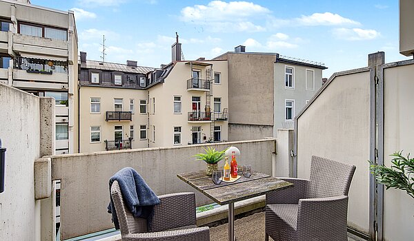 Apartment ile 1 Oda | München-Maxvorstadt | 70448 | Terrasse