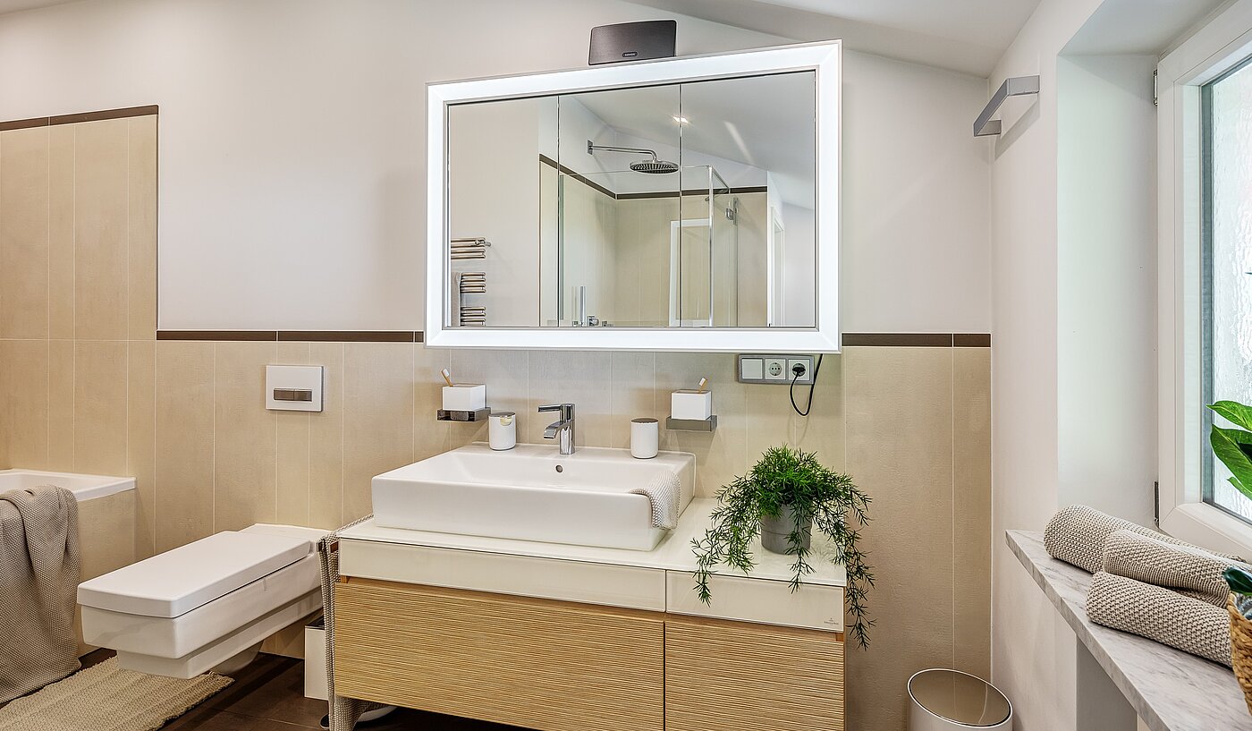 Köşe teraslı ev ile 3 Odalar | Kreuth | 70037 | ...großem Waschtisch...