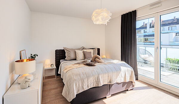 Penthouse s spletno stranjo . 2 Sobe | München-Bogenhausen | 70385 | Entspannt schlafen...