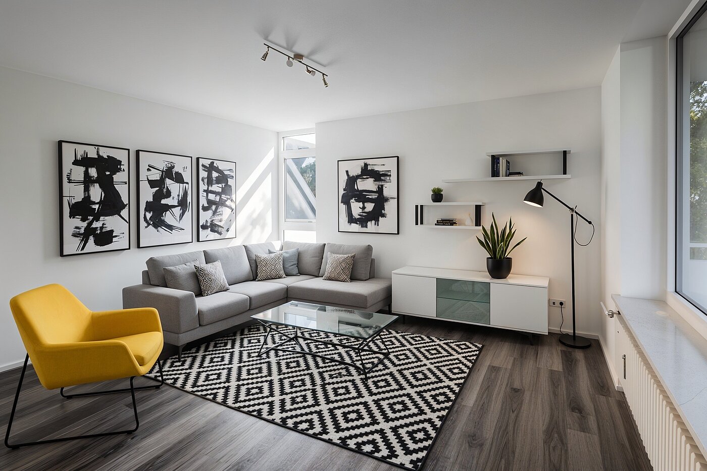 Antresola z 1 Pokój | München-Obermenzing | 70282 | KI-generiertes Möblierungsbeispiel