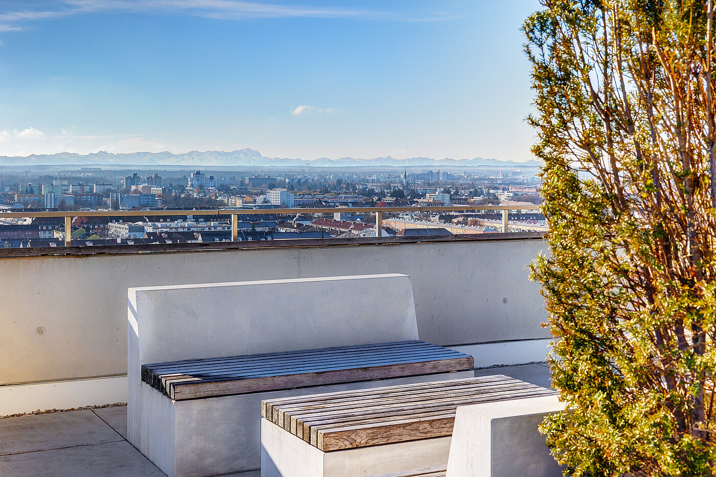 Apartment ile 1.5 Odalar | München-Neuhausen | 70179 | Dachterrasse mit 360° Panorama...