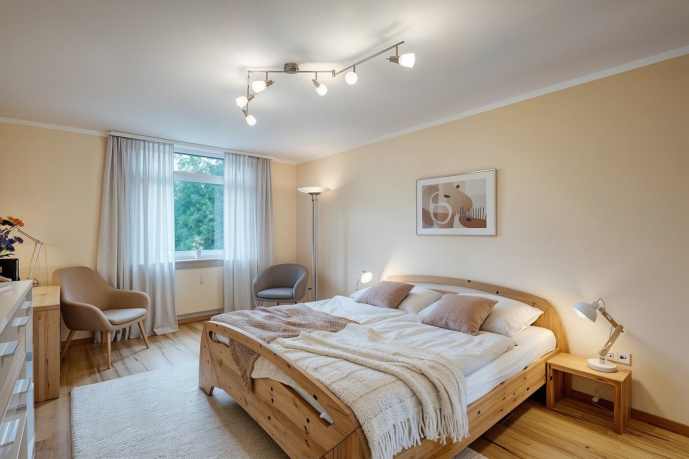 Ploché s 4 Izby | München-Aubing | 70276 | Schlafzimmer I (KI-generierte Inhalte)