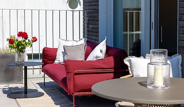 Plat met 2 Kamers | 70134 | ...und außen