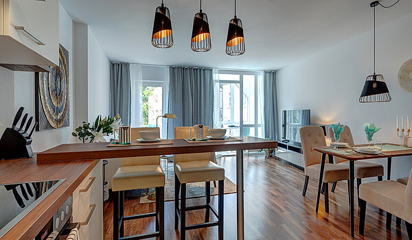 Plat cu 2 Camere | München-Schwabing | 70434 | ...und Frühstückstheke