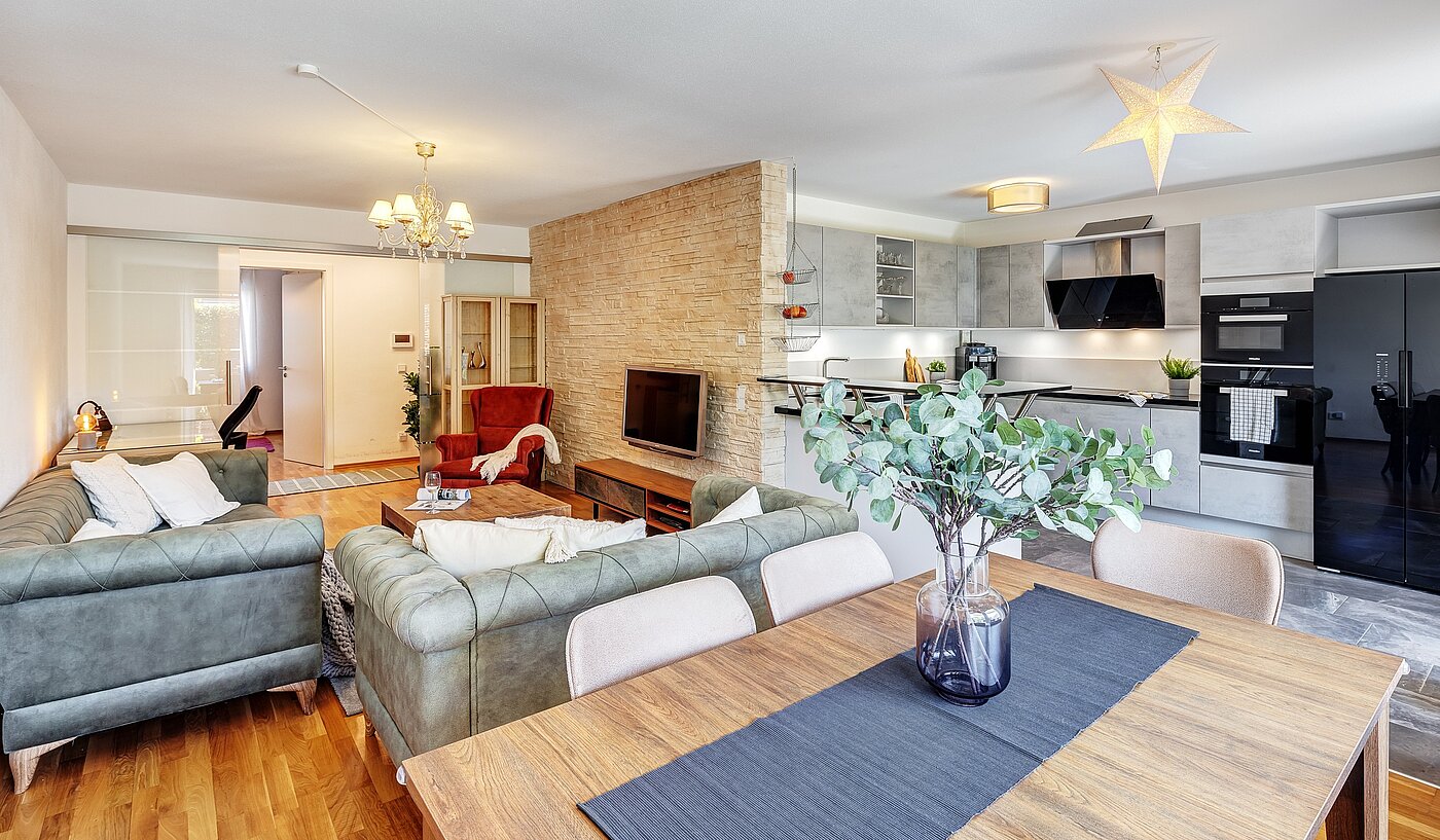 1층 평면 와 함께 3 객실 | Wolfratshausen | 2208ML1 | ...Essbereich und...