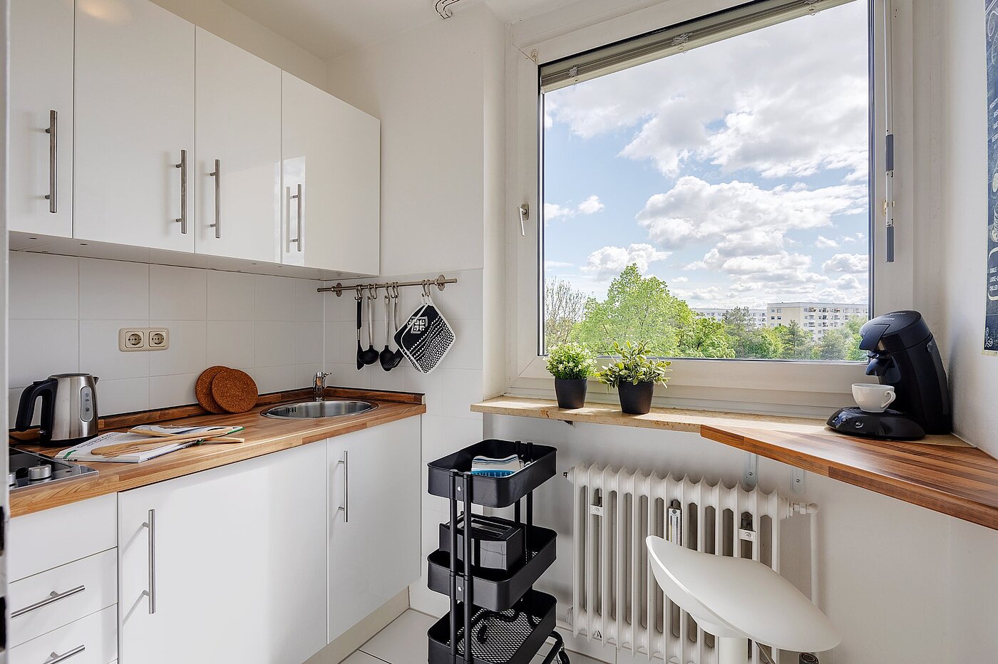 Flad med 1 Værelse | München-Oberföhring | 2104ML2 | Die Küche optimal genutzt