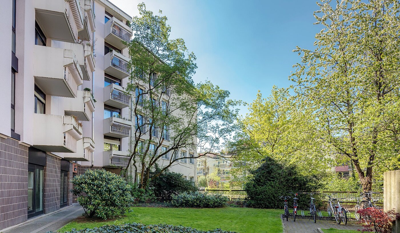 Plat met 2 Kamers | München-Isarvorstadt | 1804ML1 | Begrünter Innenhof