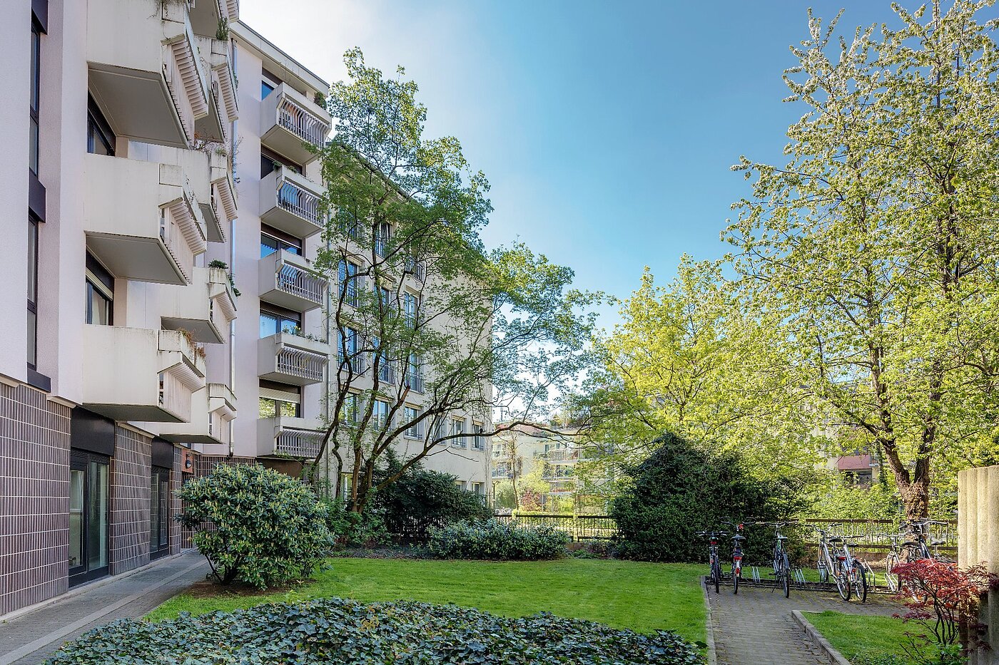 Düz ile 2 Odalar | München-Isarvorstadt | 1804ML1 | Begrünter Innenhof