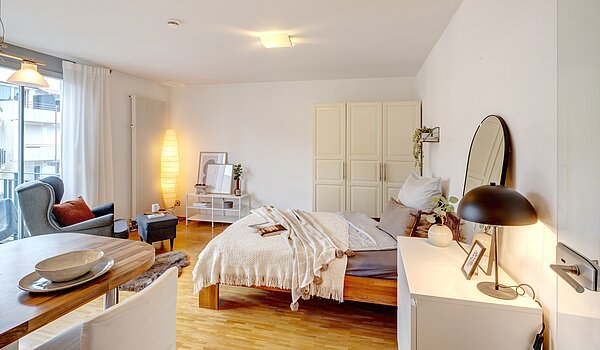 Apartment with 1 room | München-Milbertshofen | 70188 | Schlafen