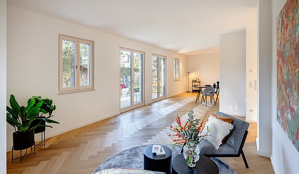 Terrassenwohnung a  címen 3 Szobák | München-Harlaching | 70371 | Lichtdurchflutet