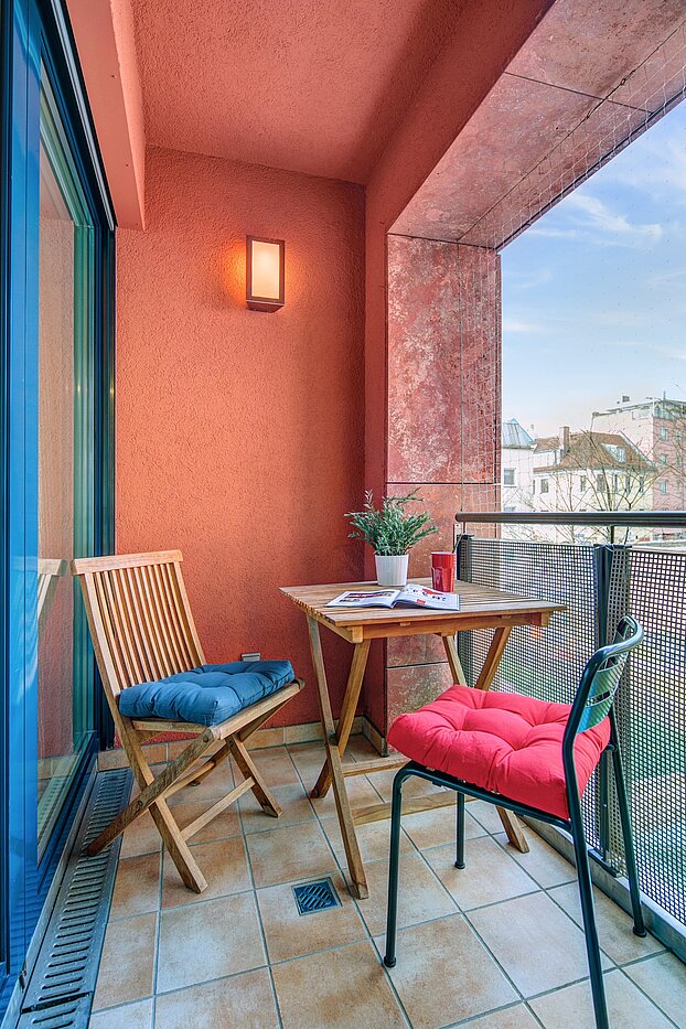 Płaski z 1.5 Pokoje | München-Schwabing | 70392 | Loggia