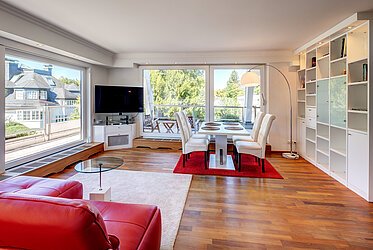 Harlaching: Stílusos penthouse tetőterasszal, exkluzív helyen, az Isar-folyó partjának közelében
