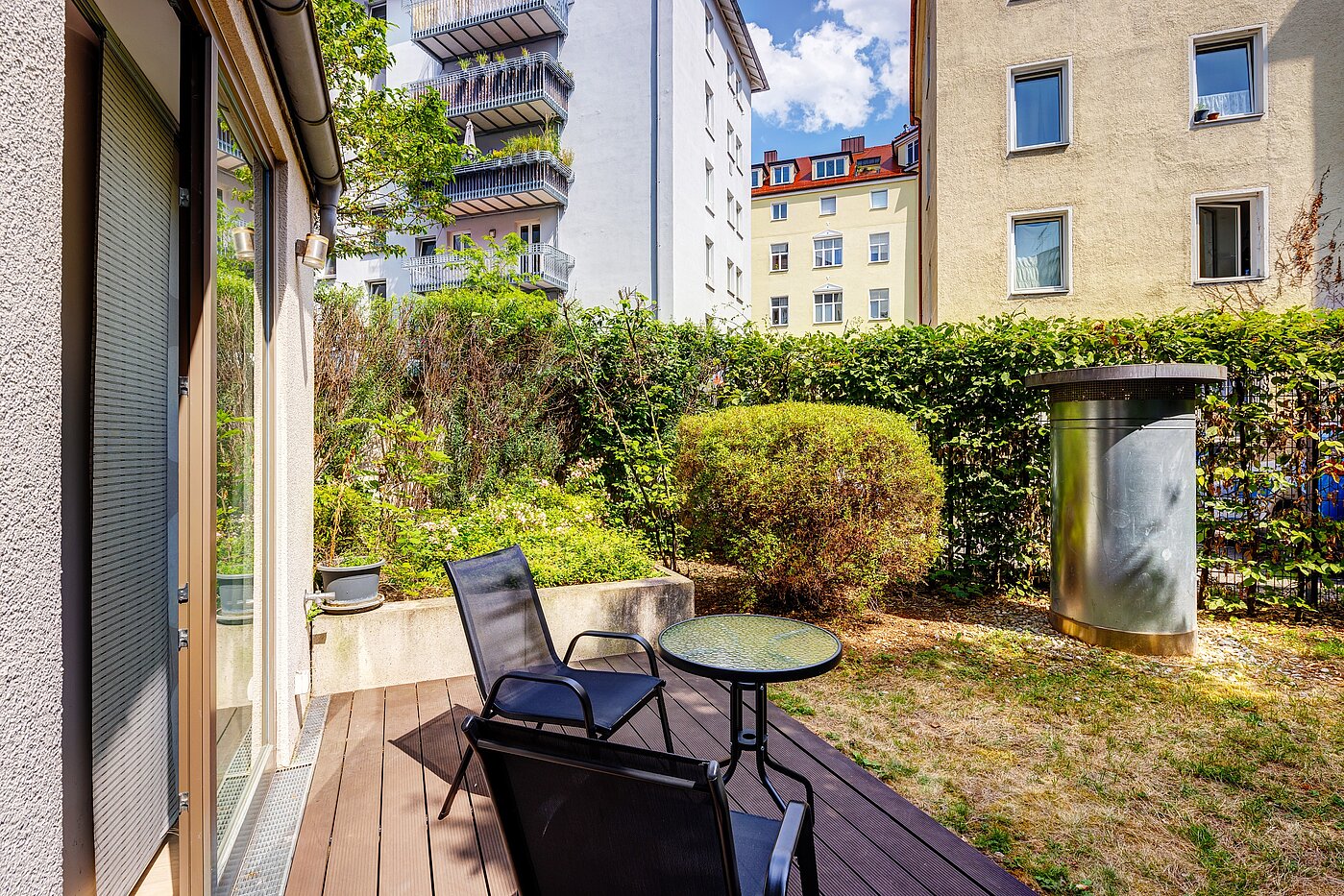 Плосък с 2 Стаи | München-Au | 70108 | Terrasse mit Süd-Ausrichtung