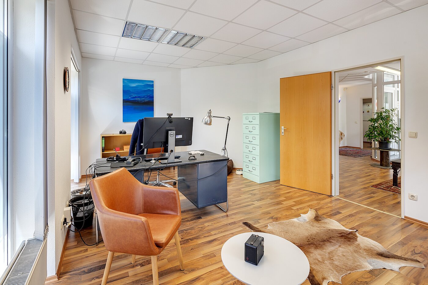 Büro s spletno stranjo . 9 Sobe | Weilheim in Oberbayern | 2108ML44 | Büro 1 Blick auf d. Tür