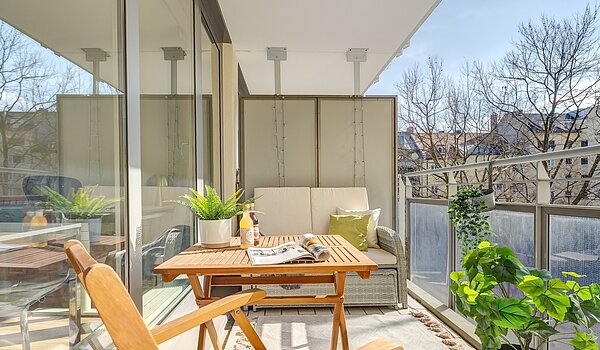 Lapos a  címen 2 Szobák | München-Maxvorstadt | 70001 | Sonniger Süd-Balkon