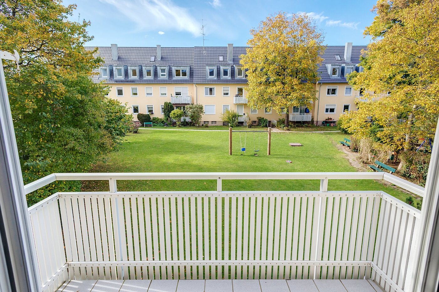 Płaski z 3 Pokoje | München-Untergiesing | 1909ML6 | Aussicht vom Balkon