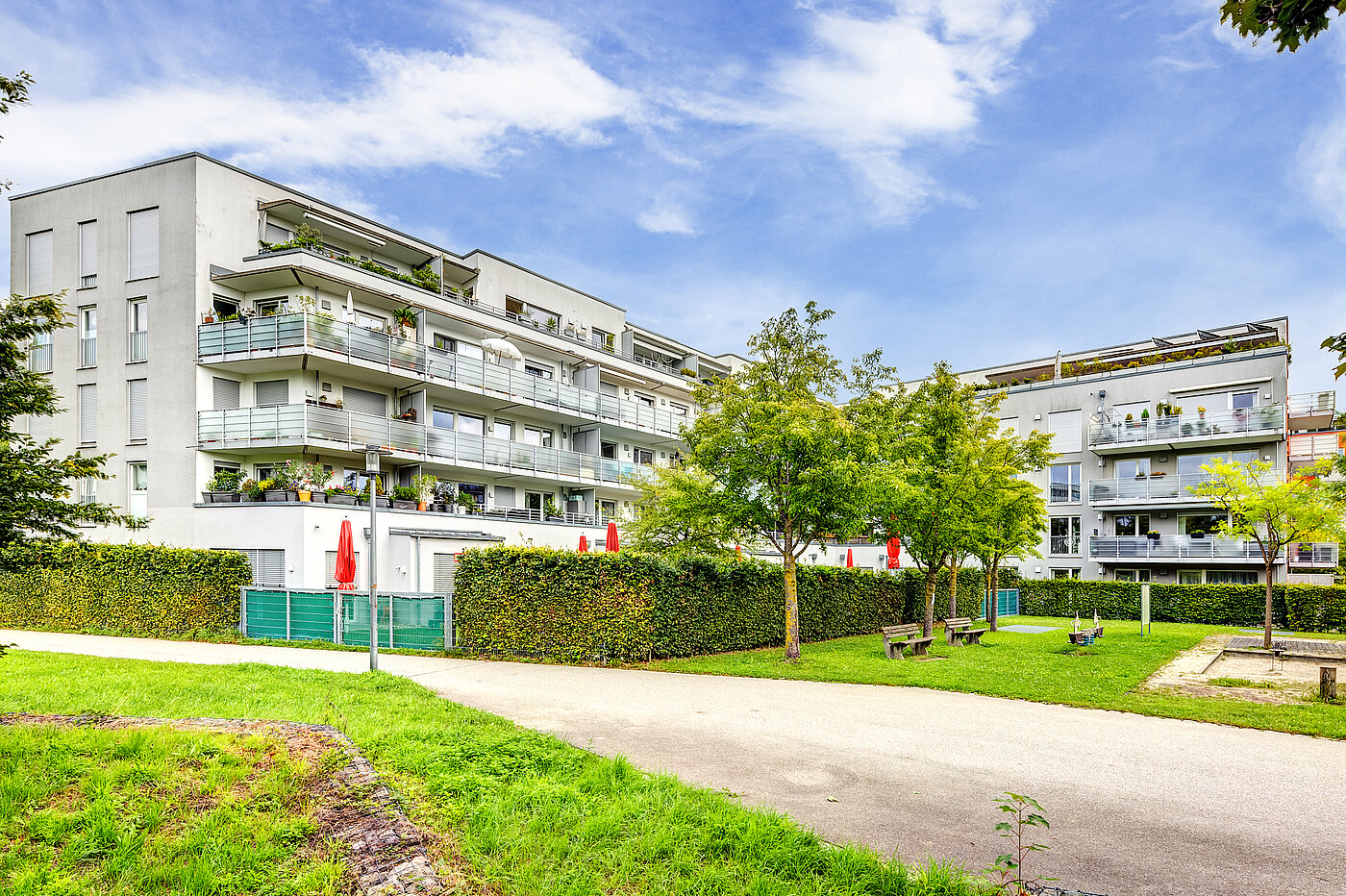 Flad med 2 Værelser | München-Schwabing | 70153 | Ansicht Fassade vom Innenhof aus