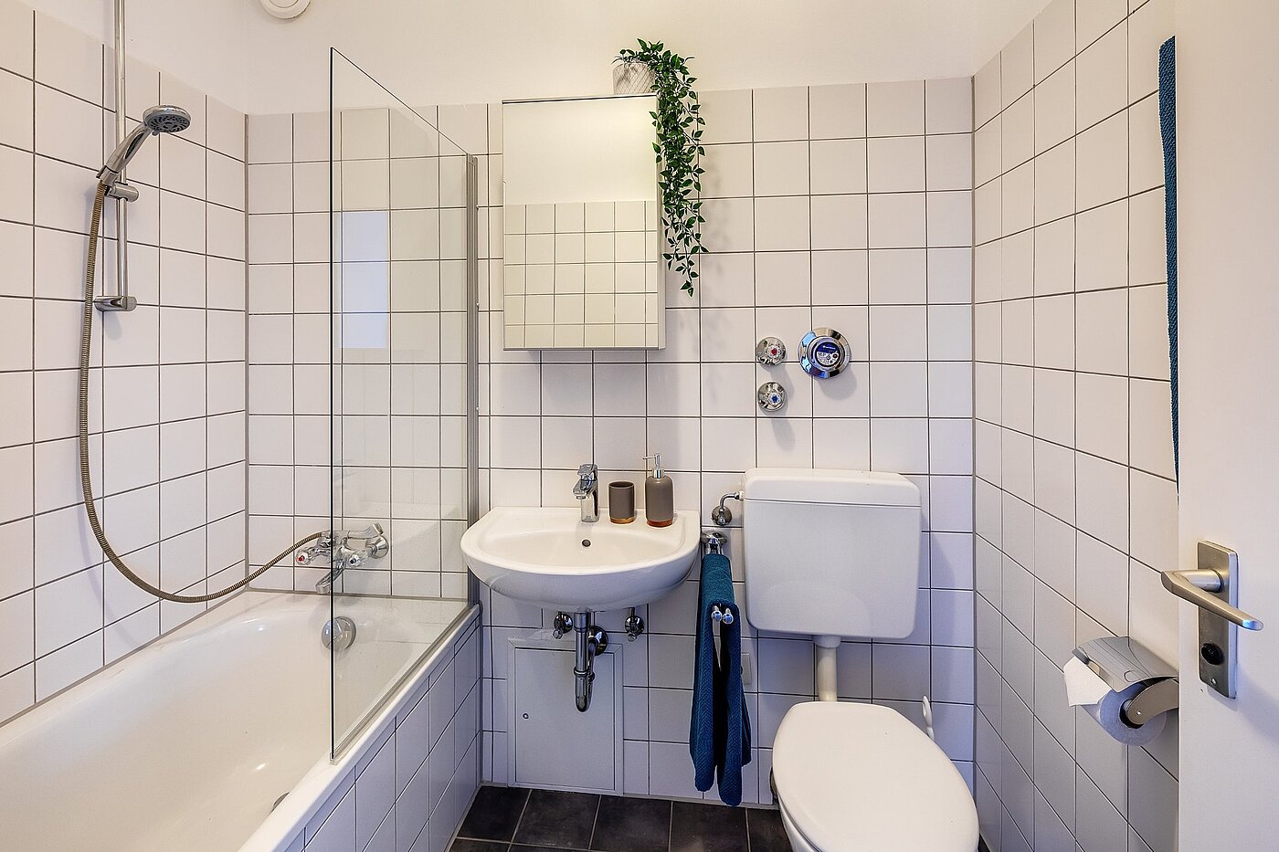 Ravna stran s spletno stranjo . 1 Soba | München-Schwabing | 2007ML2 | Bad mit Badewanne