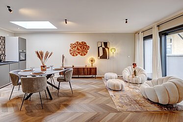 Glockenbachviertel: İki teraslı, üç katlı seçkin şehir evi