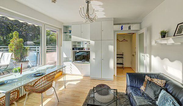 Επίπεδη με 1 Δωμάτιο | München-Schwabing | 70449 | Sehr helles Wohnzimmer...