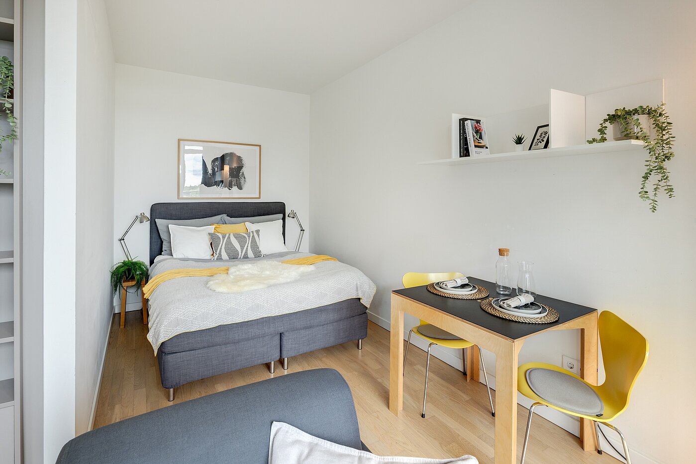 Apartment med 1.5 Rum | München-Bogenhausen | 70233 | Wohnliche Schlafnische...