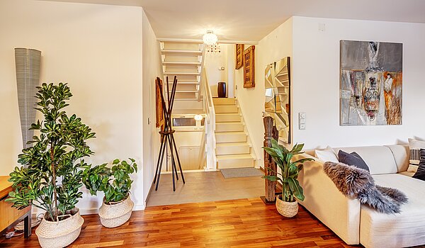 Кутовий будинок з терасою з 3 Кімнати | Kreuth | 70037 | Offenes Treppenhaus in den Wohnbereich