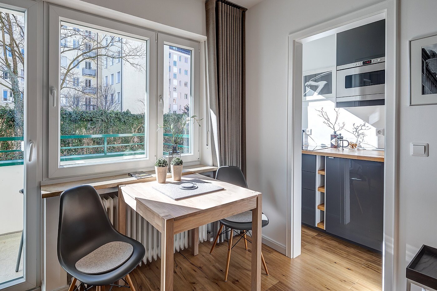 Düz ile 1 Oda | München-Schwabing | 2109ML5 | ... und Platz zum essen